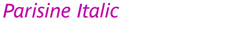 Parisine Italic